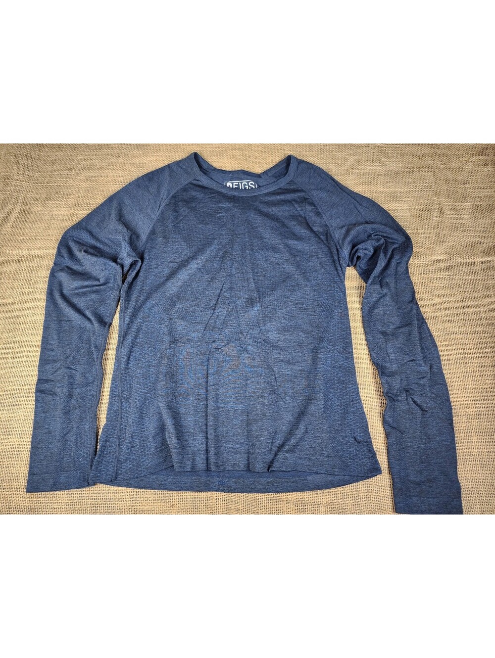 Figs Salta Seamless Long Sleeve Underscrub Womens L Crew Breathable
